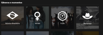 Gêneros e Momentos Spotify